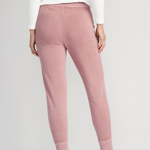 Old Navy Mid Rise Joggers Sweatpants Vintage Street Fleece Mauve Pink Size XL - Picture 2 of 8